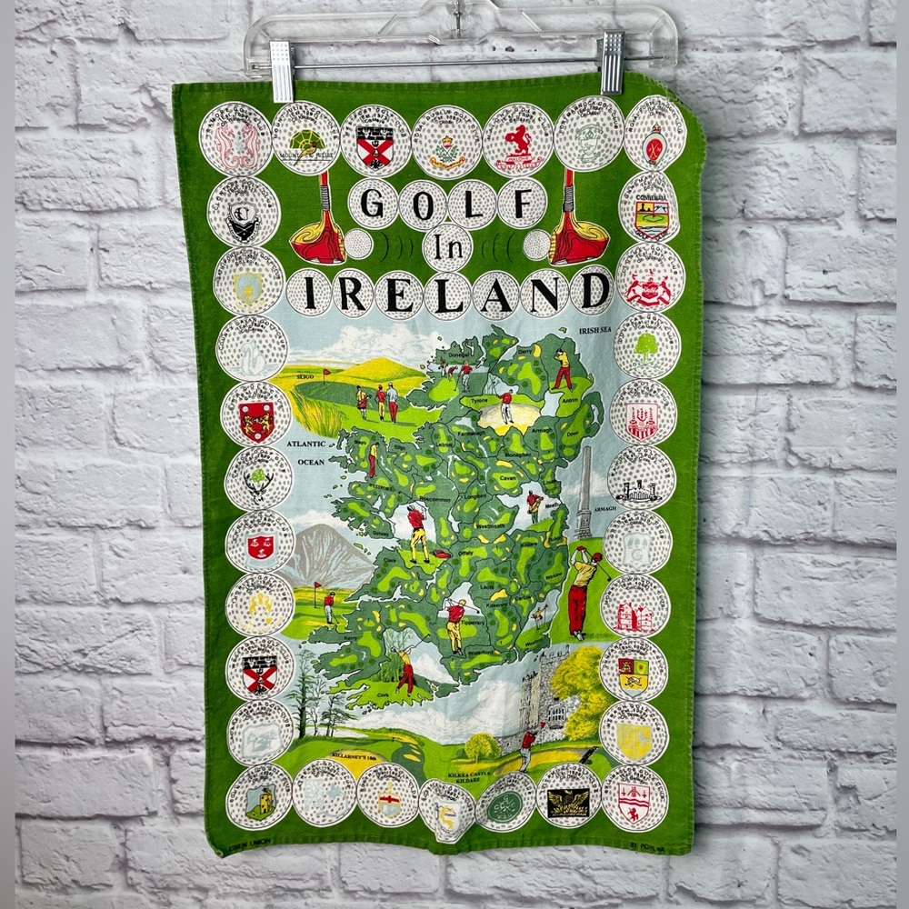 Vintage Golf in Ireland Green Textile